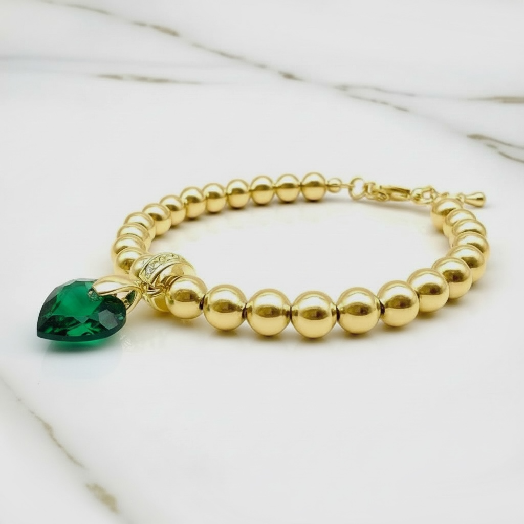Gold Beads & Austrian Crystals