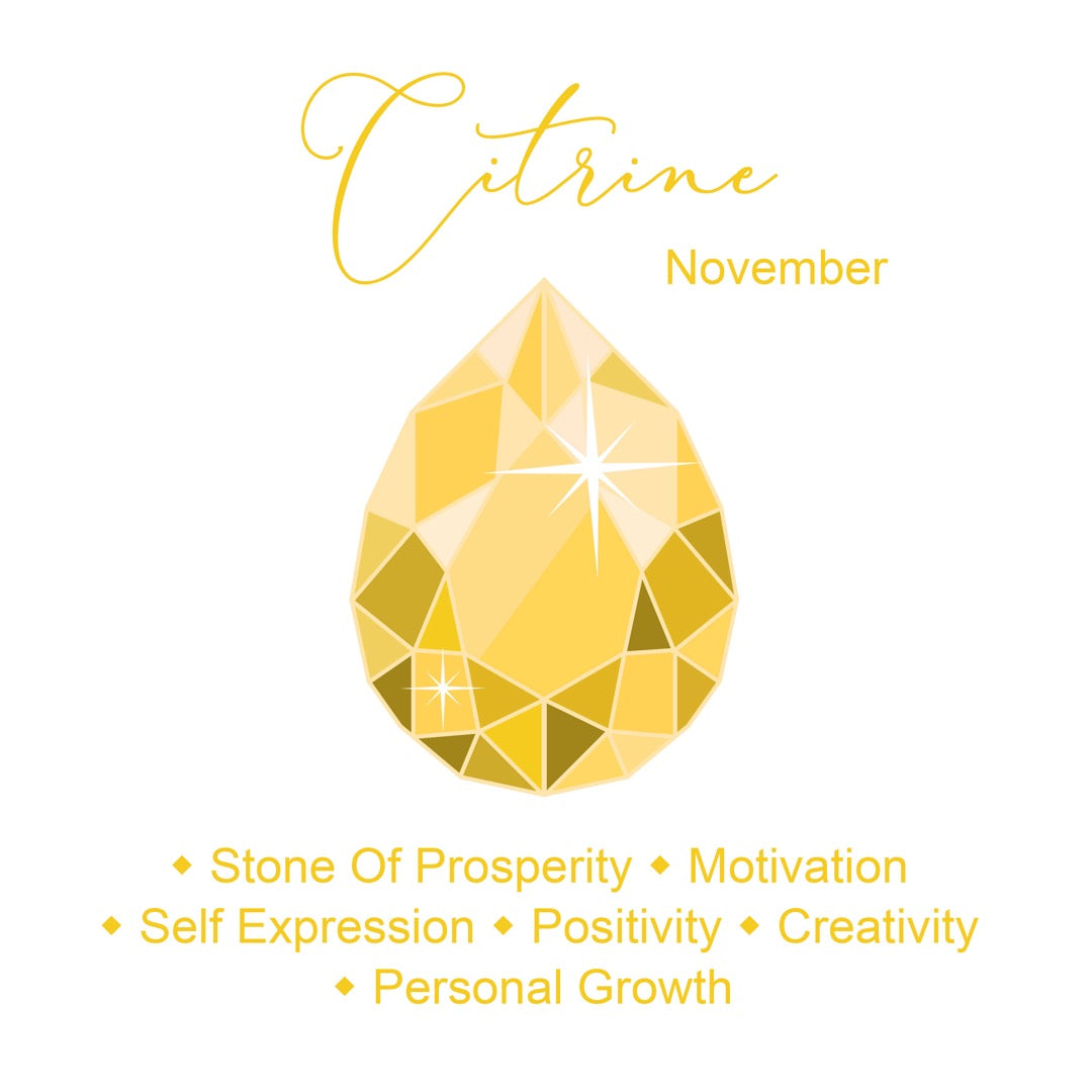 8mm Citrine Gemstone Bracelet for Women with Austrian Crystal Heart Charm, 18K Gold Plated, Healing Stone for Abundance & Positivity, November Birthstone, Gift, Bracelet For Women