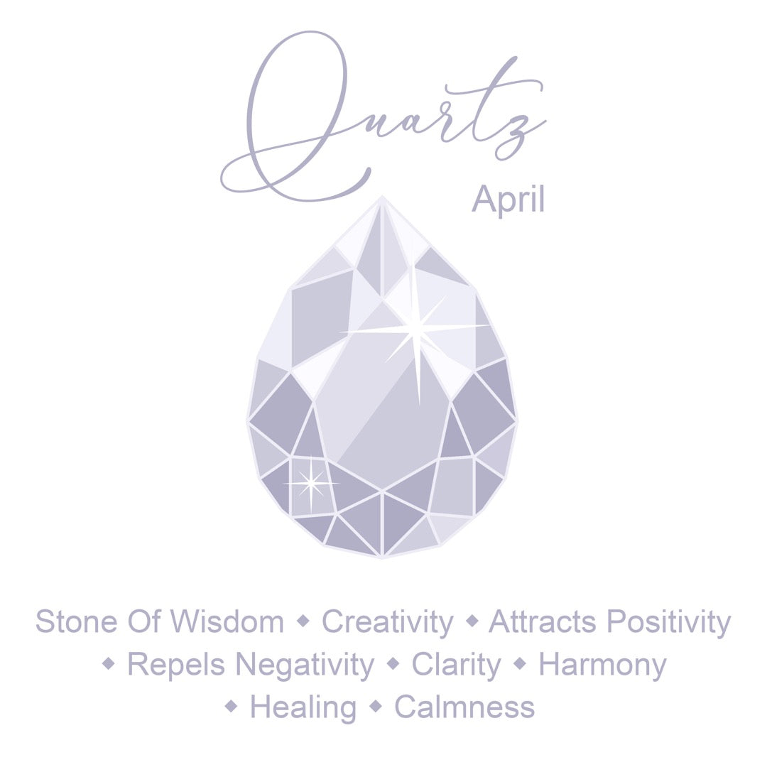 8mm Faceted Crystal Quartz AB Bracelet for Women with Austrian Crystal Heart Charm, 18K Gold Plated, Healing Stone for Clarity & Energy, April Birthstone, Gift, Bracelet for Women